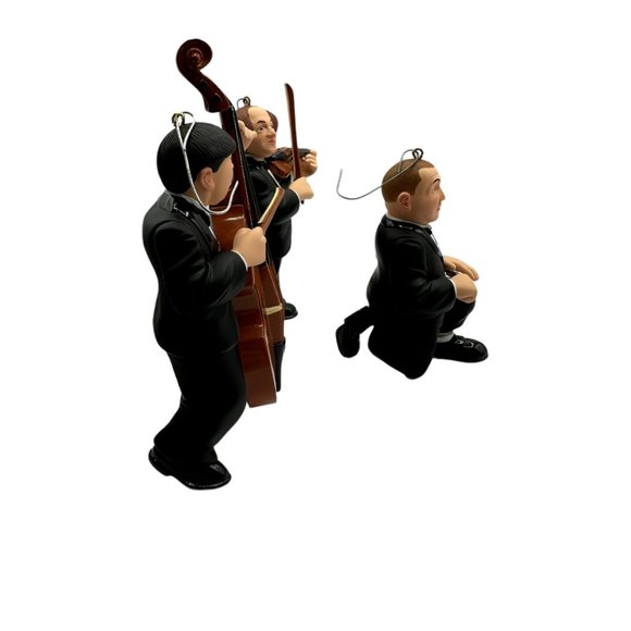 Hallmark Ornament 1998 Three Stooges Set Orchestra Larry Curly Moe Vintage - Picture 6 of 8